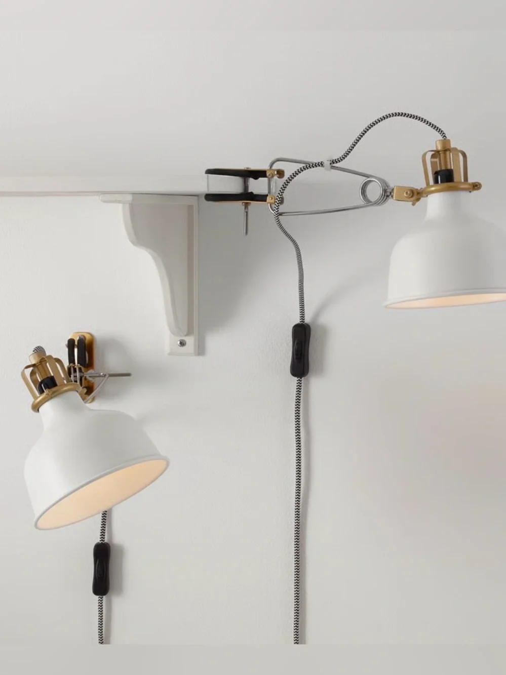 IKEA RANARP Wall/clamp spotlight, off-white